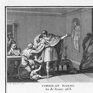 Coriolanus banished from Rome