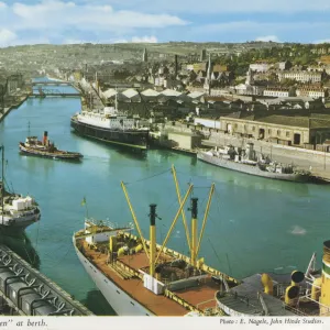 Cork Harbour with M. V. Innisfallen at Berth