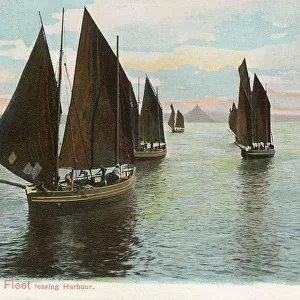 Cornish Fishing Fleet leaving the harbour