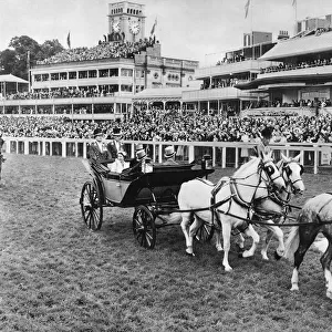 Coronation 1953, driving up the Ascot course on Gold Cup day