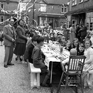 Coronation street party, Walton-on-the-Naze, Essex