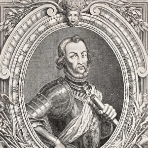 CORTɓ, Hernᮠ(1485-1547). Spanish conqueror