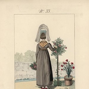 Costume of Bois d Embourg Rear view of the