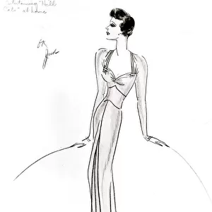 Costume design by Dolly Tree for Ruth Hussey