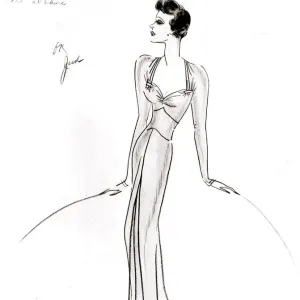 Costume design by Dolly Tree for Ruth Hussey