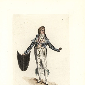 Costume of Lagorille, wig artist, one of the