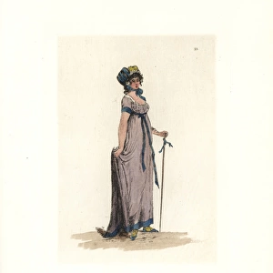 Costume of Madame Raquet, merveilleuse in the martyr style