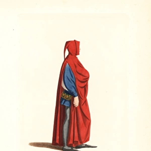 Costume of Madame Raquet, merveilleuse in the martyr style