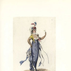 Costume of Pervenche, nouveau riche wife of a merchant