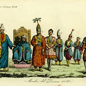 Costumes of the Berber officials of Tunisia, 1828