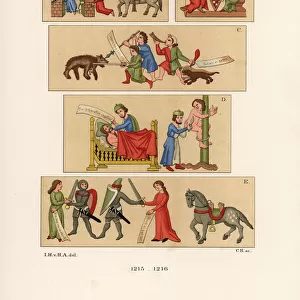 Costumes from the early 13th century