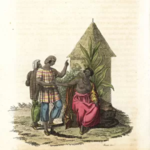 Costumes of the Mandingo or Mandinka people, west Africa