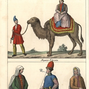 Costumes of the Nogai people of the Caucasus mountains
