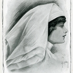 Costumes of the Red Cross: an French nurse, 1915