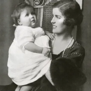 The Countess Spencer with her son, Lord Althorp