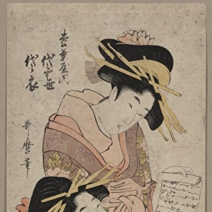 The courtesans Yoyotose and Yoyoginu of the Matsuba-ya