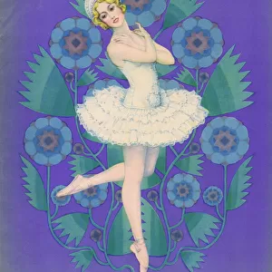 Cover of Dance Magazine, August 1927 featuring Mary Eaton Date: 1927