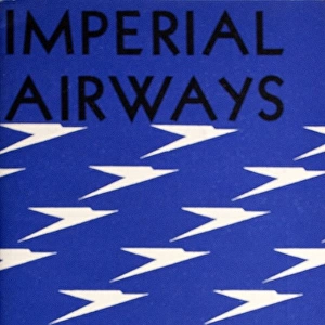 Cover design, Imperial Airways timetable, 1933