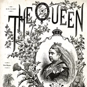 Cover design, The Queen magazine, August 1889