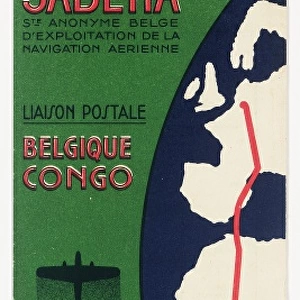 Cover design, Sabena airmail service