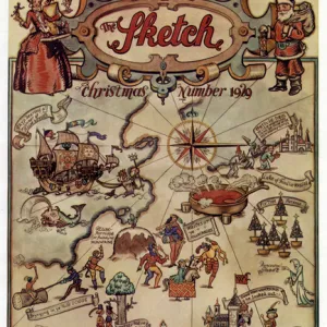 Front cover of The Sketch Christmas Number 1929