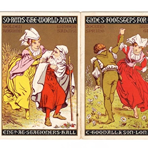 Front and back covers of booklet, Times Footsteps for 1890