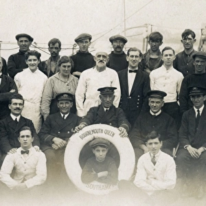 Crew on board PS Bournemouth Queen