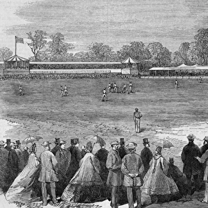 Cricket match at Melbourne, England v Australia