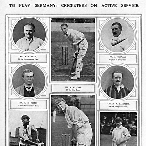 Cricketers on active service