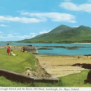 Croagh Patrick and the Beach, Old head, Louisburgh, Co Mayo