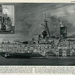 A Cross-Section of H. M. S. King George V by G. H. Davis