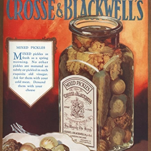 Crosse and Blackwells Mixed Pickles advertisement