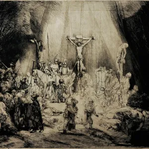 The Three Crosses, 1653, by Rembrandt (1606-1669)