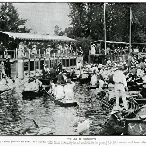 Crowded river during the Henley Regatta 1906