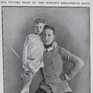 Crown Prince Wilhelm with his eldest son William