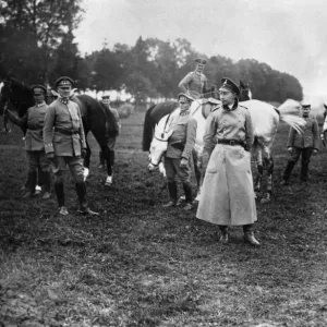 Crown Prince Wilhelm of Prussia with Major von Muller