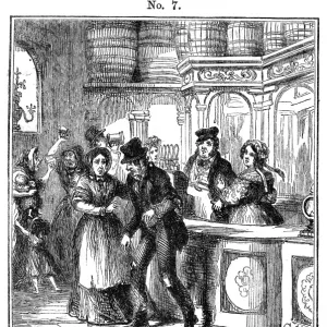 Cruikshank, The Gin Shop, plate 7