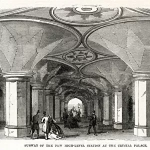Crystal Palace Railway Station, London 1865