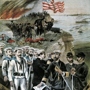 Cuba. Spanish-American War (1898). American troops