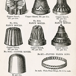 Culinary moulds 1887