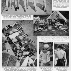 The Cult of Nudity - sunbathing fashions, 1930s