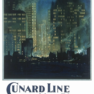 Cunard New York poster