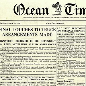 Cunard Steam Ship Company's Ocean Times newspaper