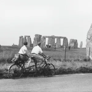 Cycling Past Stonehenge