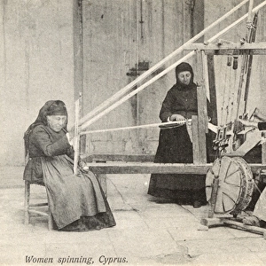 Cyprus - Women Spinning wool