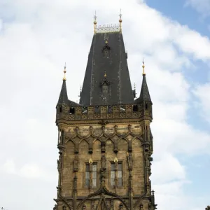 Czech Republic. Prague. Powder Tower. Gothic, 1475 by Matej