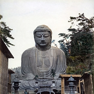 Daibutsu, bronze image of Buddha, Kamakura, Japan, circa 188