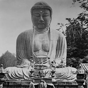Daibutz; a bronze statue of Buddha, Kamakura, Japan