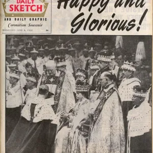 Daily Sketch front cover - 1953 Coronation