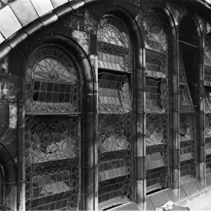 Damaged windows, 1940